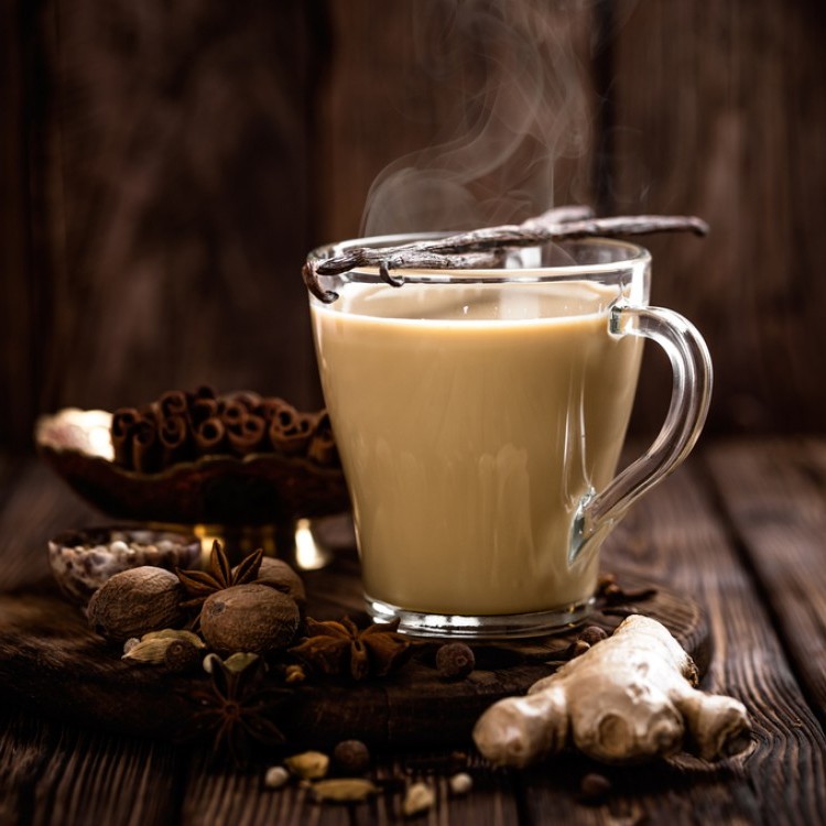 شاي كرك بالزنجبيل